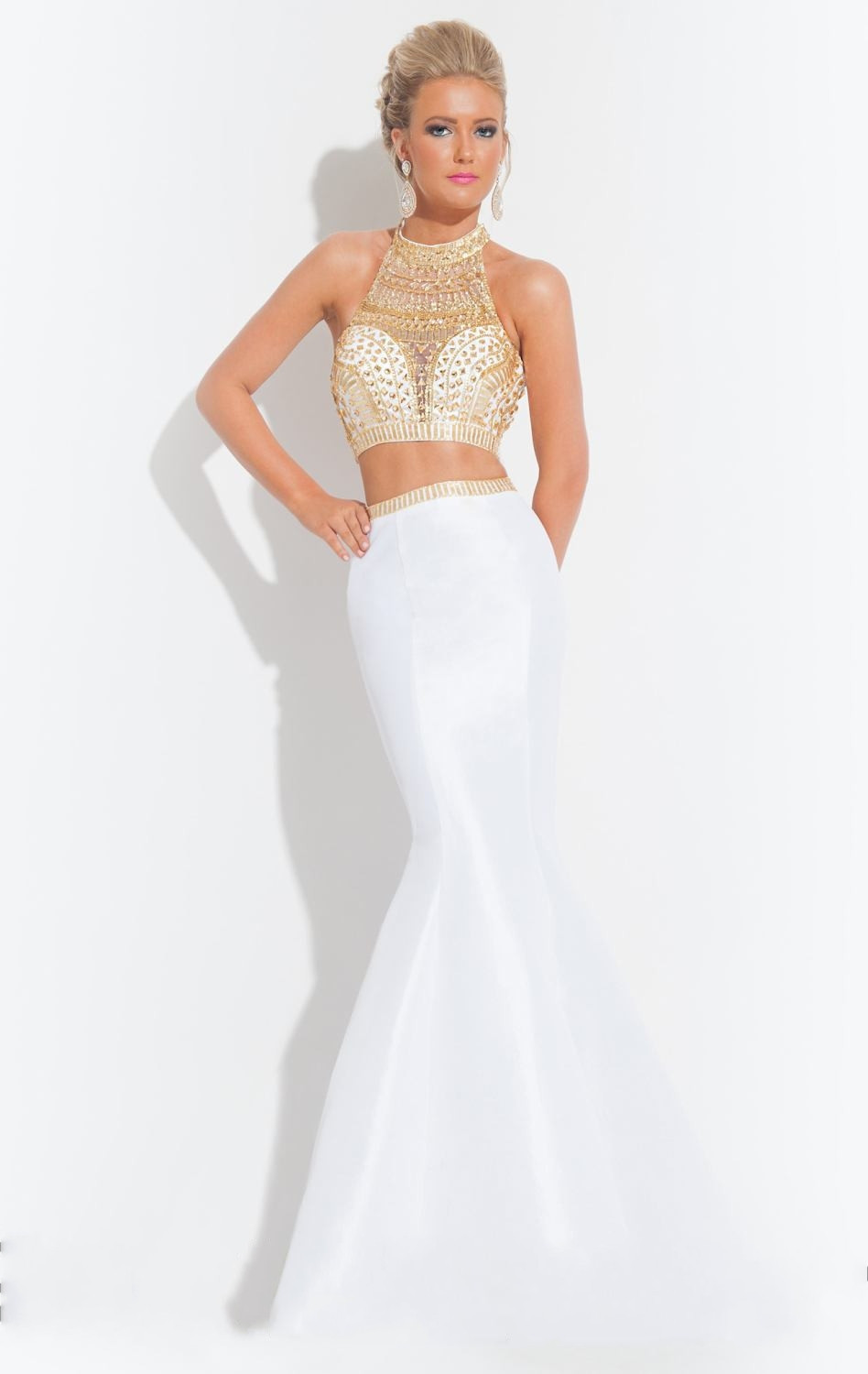 vestidos de noche largos elegantes brillantes