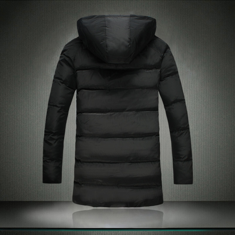 winter jacket men s thick Coats Casual winter Clothes Park men Solid Zipper Long Style Men