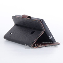 Fashion Leather Flip Leaf Style Stand Wallet Card Holder Case Cover for Nokia Lumia 520 525