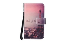 For MPIE mini 809t PU Leather Stand Wallet Flip Cover Cartoon Painting Lanyard gift
