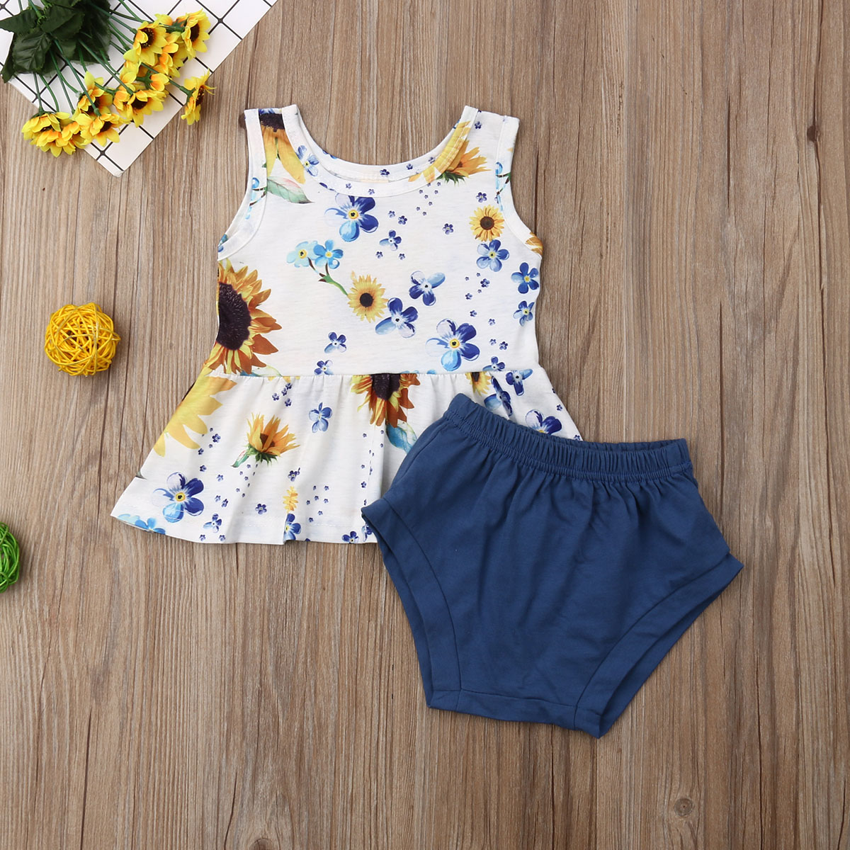 infant sunflower outfit