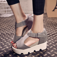 SUMMER STYLE 2016 Platform Sandals Shoes Women High Heel Casual Shoes Open Toe Platform Gladiator Trifle Sandals Women Shoes