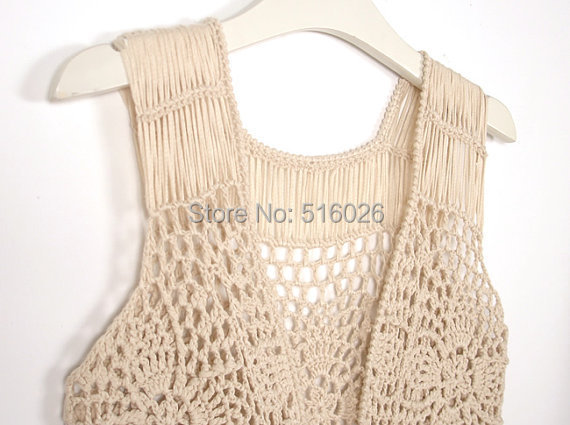 Crochet Vest Pattern With Fringe images