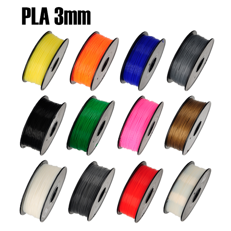 PLA 3mm 1Kg spool Plastic Rod Rubber Ribbon Consumables Material Refills for MakerBot RepRap UP Mendel