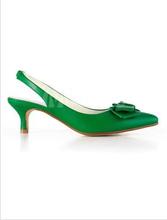 Free shipping new comfortable low heeled pointed bow sandals women shoes fashion after the empty