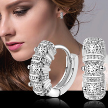 Sterling-silver-jewelry pendientes mujer earrings 925 brincos plata earing stud orecchini oorbellen women jewelry crystal 12