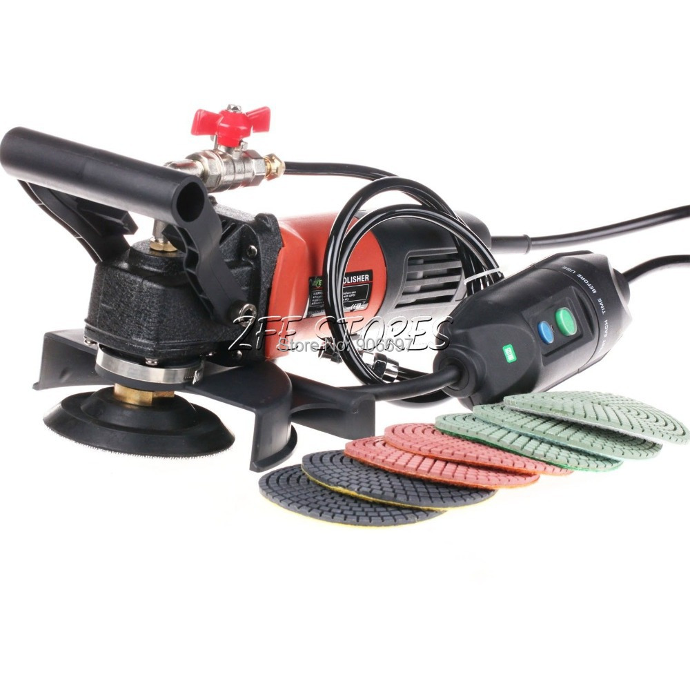 2014240VWetPolisherGrinderGraniteDiamondPolishingPadscar