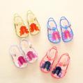 2016 Colorful Mini Melissa Popsicle High Quality Kid s Sandals Soft Leather Rain Boots Buckle Strap