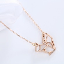 Origami squirrel Necklace Jewelry For Women 2016 squirrel Necklace women Boho Chic Jewelry Collier