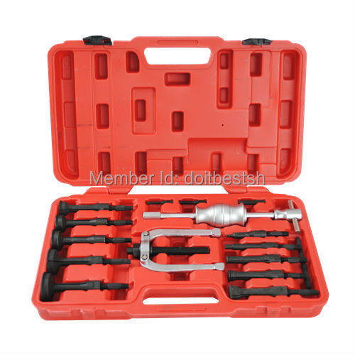 16pc Blind Hole Pilot Bearing Puller Internal & Extractor Remove Slide Hammer Blind Bearing Removal Tool