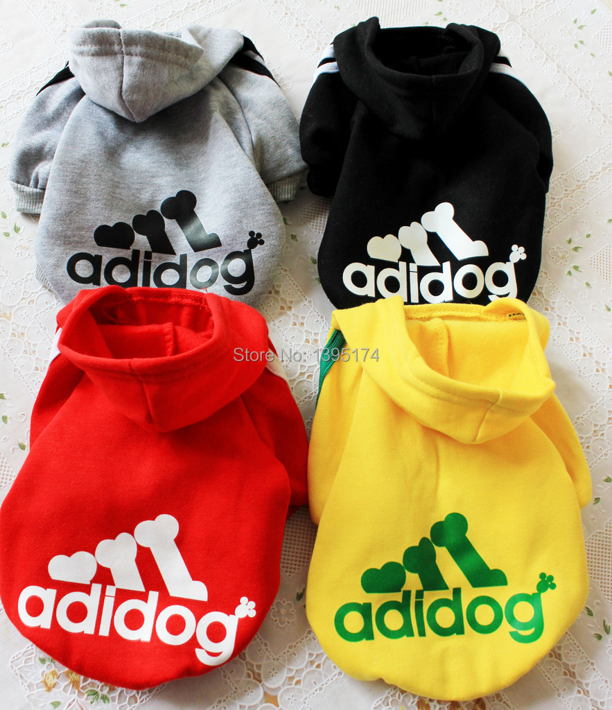 Free Shipping Cat Pet Dog Clothes Summer Winter Hoodie Coat Jumpsuit Sweater Adidog Clothing for Large