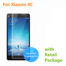 Good Quality 0.26mm 9H Tempered Glass For Xiaomi 4C Mi4C M4C Screen Protector High Transparent Protective Film, + Retail Package