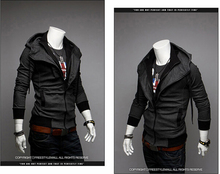 2015 Fashion Brand Men Clothing Double Layer Zipper Up Men Hoodies Jackets Male Sports Casual Men