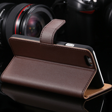 Luxury Wallet Flip Case for iphone 6 6s 4 7 Plus 5 5 Genuine Leather Retro
