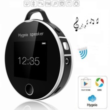 Portable Wireless Touch LCD Hygeia Speaker Bluetooth Health Partners Smart Heart Rate Test Suppor SD FM MP3 Clock Calendar