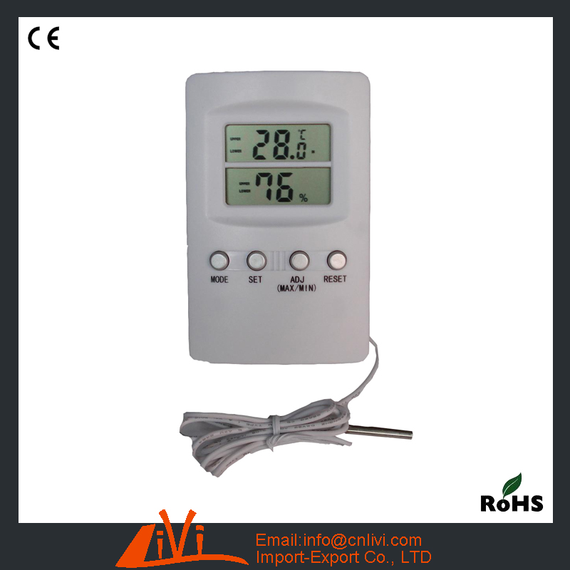 DTH 09 Incubator Digital Thermometer And Hygrometer With Alert Industrial Thermo hygrometer