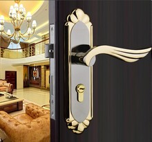 2014 new Stainless steel Home Hotel Door lock Handles for interior doors with keys Room handle Knob Locksmith tools Freeshipping