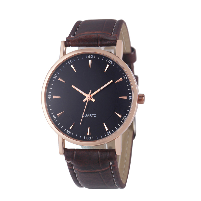 2015 Dress Watch, 1 PC Women Fashion Business Strap Calendar Watch Quartz Clocks Roman Numerals Reloj Casual Wristwatch Gold