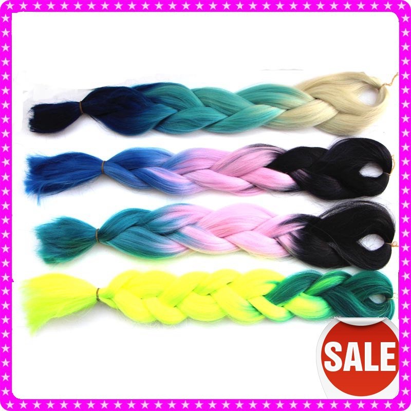 African Ombre Braiding Hair Kanekalon Jumbo Braid Hair Extension