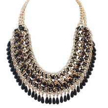 2015 Retro Bohemian Necklaces Vintage Necklace Acrylic Romantic Maxi Collier Collar Choker Statement Necklaces Fashion for Women