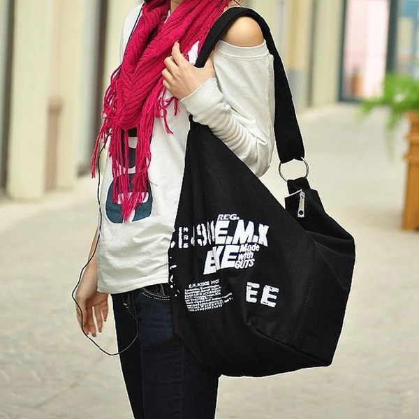 Korean Shoulder Bags For Women Irregular Canvas Crossed Body Handbag Bag Ladies Messenger Bags Free Drop