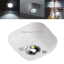 Best Promotion 2015 New Mini Wireless Infrared Motion Sensor Ceiling Night Light Battery Powered Porch Lamp
