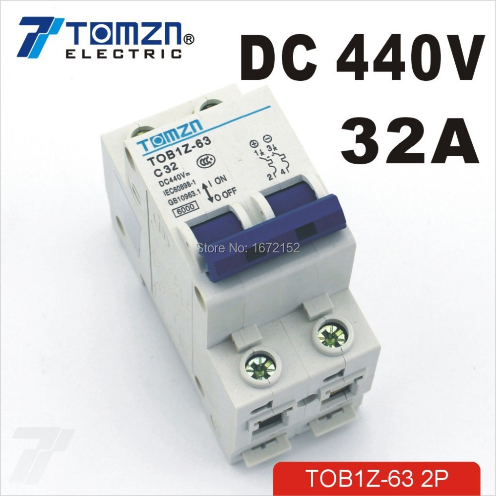 2P 32A DC 440V Circuit breaker MCB
