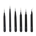 2016 Newest 6pcs set Portable Size Resists Corrosion Anti static Tweezers For Repairing Electronic Maintenance Tools