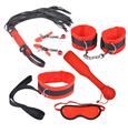 2016 Adult Games Short pile Velour Bondage Set Kit 6pcs set Sex Fetish Toy Tools For