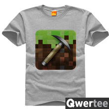 Juego Minecraft camisa de verano corto manga de la aptitud t-shirt hombre más tamaño 4XL tee camisa masculina de dibujos animados anime ropa de la parte superior