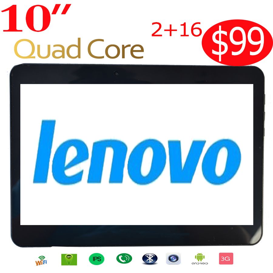 free Lenovo 10 inch wifi 3G Call Tablet phone Tablet PC 3G 1280 800 Quad Core
