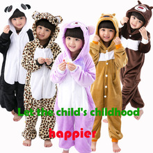 New Kids Pajamas Dinosaur Totoro Stitch Flannel Animal cosplay Onesie Sleepwear one piece Girls pyjamas Children Blanket Sleeper