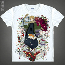 Natsume Takashi T-shirts kawaii Japanese Anime t-shirt Manga Shirt Cute Cartoon Madara cat Cosplay shirts 37706402403 tee 141