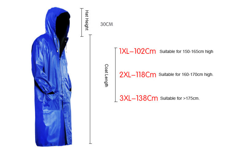 Colorful Long Trench Raincoat 11
