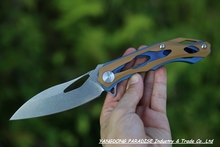 ALEXEY KONYGIN Decepticon 2 Custom Knife Factory Folding Knife D2 Blade Titanium Handle Tactical Hunting Knife
