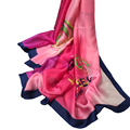 Hot Sale Imitated Silk Fabric Scarf Luxury Brand Perfume Bottle Prited Silk Patty Foulard Femme Hijab