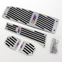 Серебряный автомобилей ног отдых педали обложка для BMW E30 E36 E46 E87 E90 E91 E92 E93 M3 M технологий MT