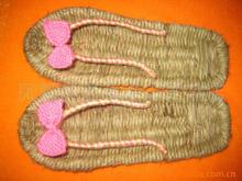 Supply handmade sandals slippers hemp shoes bow sandals crochet sandals