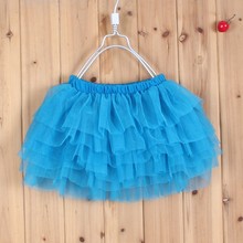 New fashion girls tutu skirts baby ballerina skirt childrens chiffon fluffy pettiskirts kids Hallowmas casual candy