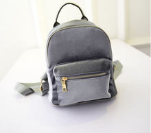 2015 top quality women corduroy backpack designer women travel backpack brand candy color bag drop shipping XC220