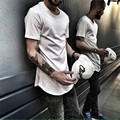 2016 Men tshirt short sleeve hip hop Justin Bieber shirts kanye west Extended T shirt Casual