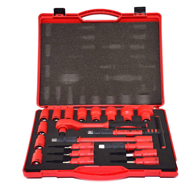 20PCS 1000V VDE insulated tools 1/2 ratchets wrench Sockets Sets T
