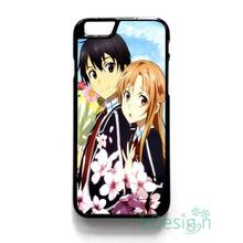 Fit for iPhone 4 4s 5 5s 5c se 6 6s 7 plus ipod touch 4/5/6 back skins cellphone case cover SWORD ART ONLINE ASUNA AND KIRITO