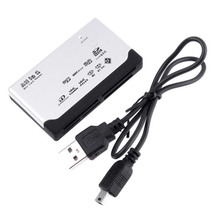 10pcs/lot USB 2.0 ALL IN 1 Multi CARD READER SD/XD/MMC/MS/CF/SDHC for Consumer Electronics Accessories Parts Free Drop Shipping