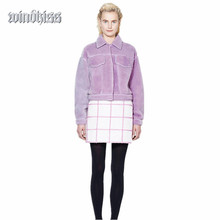 2016 Fashion Women’s Retro Fur Coat Quilting Quilted Jacket Short Padded Bomber Jacket Coat Outerwear Star With Money