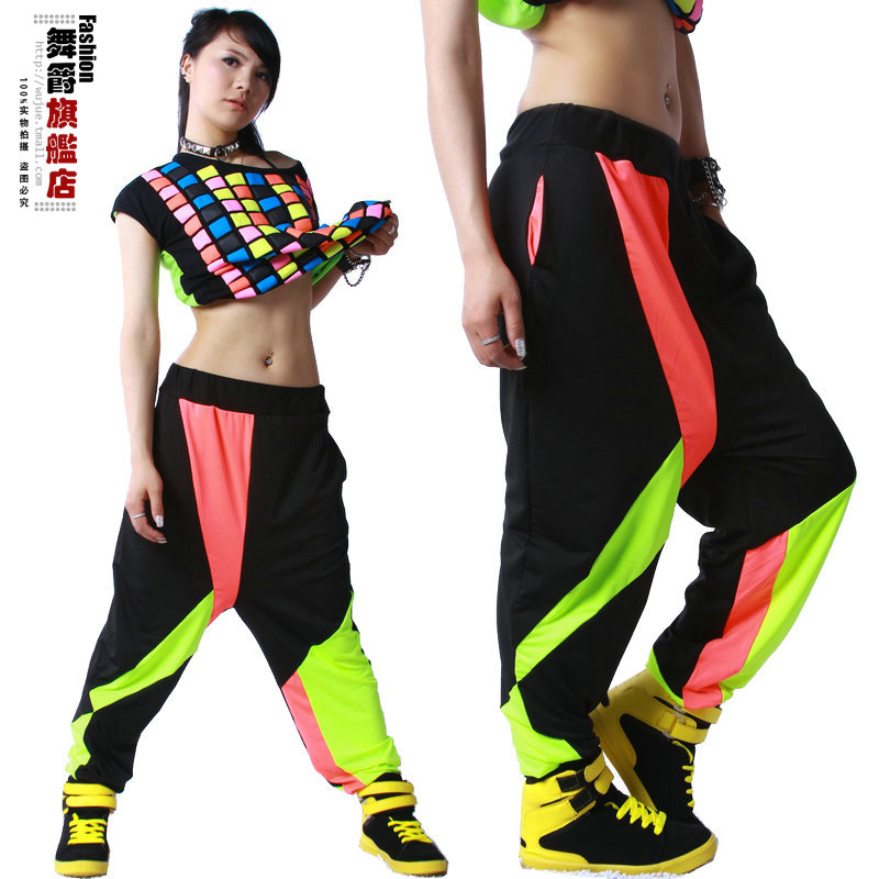 New Fashion Brand Harem Hip Hop Dance Pants Sweatpants Costumes Female Stage Performance Wear