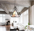 Lamp Light Birdcage Pendant Lamp Scandinavian Modern Minimalist Art Pyramid Iron Diamond Creative Restaurant Pendant Lights