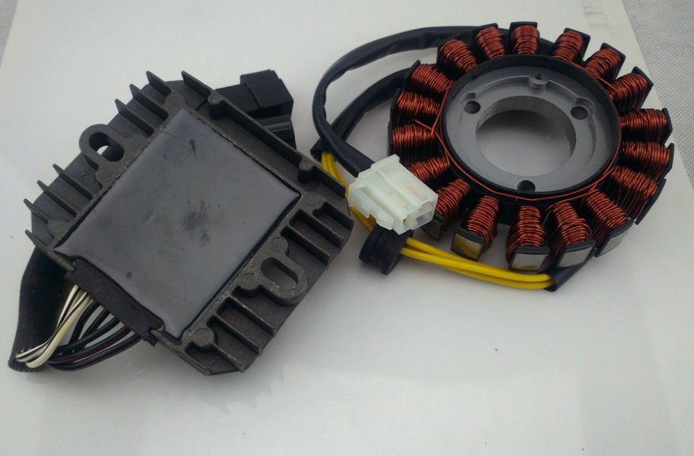 Motorcycle Coil STATOR & Voltage REGULATOR RECTIFIER for SUZUKI