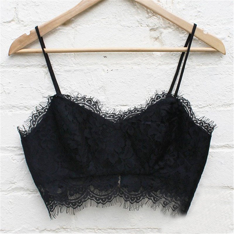 Sexy Women tank Lace Floral Unpadded Bralette Bralet Bra Bustier Crop Top Cami Tank