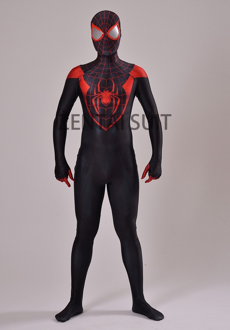 3D halloween Swazi free Miles Lilangeni Spider-Man Spiderman Swazi Ultimate Lilangeni Stop118 discount fullbody Cosplay suit Morales SZL sale shipping hot Last Costume Printing 1 3D halloween Swazi free 1
